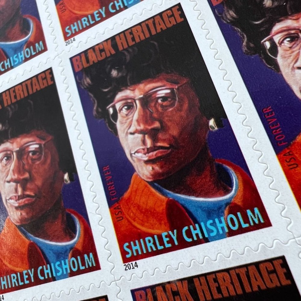 Shirley Chisholm Postage Stamp Sheet, Unused Vintage USA #4856